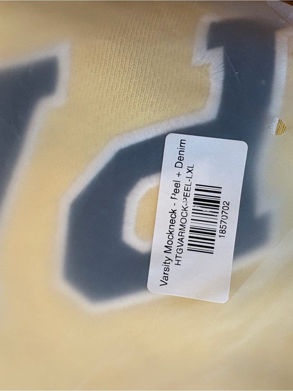 PARKE Cake Batter Varsity Mockneck - Birthday Collection - Size L/XL - Picture 10 of 11
